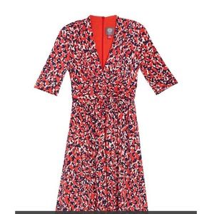 NWT Vince Camuto 3/4 Printed Midi Dress